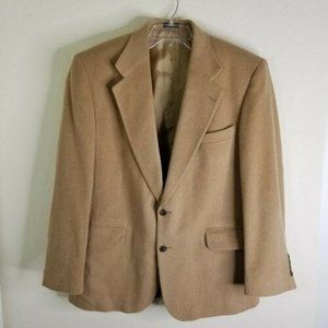 Jos A. Banks Executive Collection 42R Camel Hair Blend Tan Sport Coat Jacket